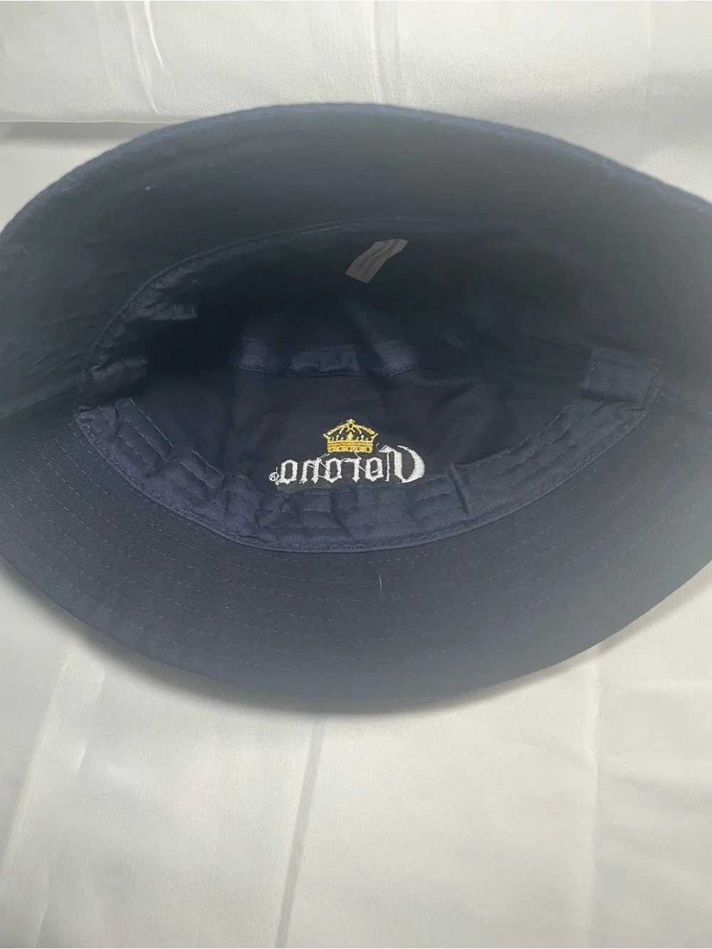 Corona Navy Bucket‎ Hat with Yellow Crown Embroidery